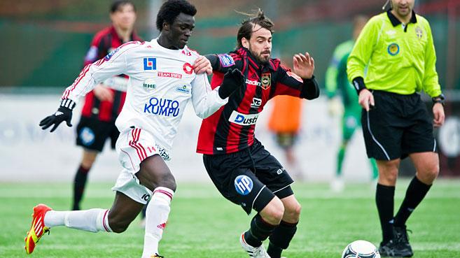 Kwame Karikari scores for Degerfors in Sweden