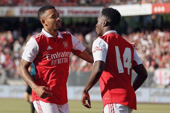 Arsenal Forward Gabriel Jesus Praises New Strike Partner Eddie Nketiah Kickoffghana Com